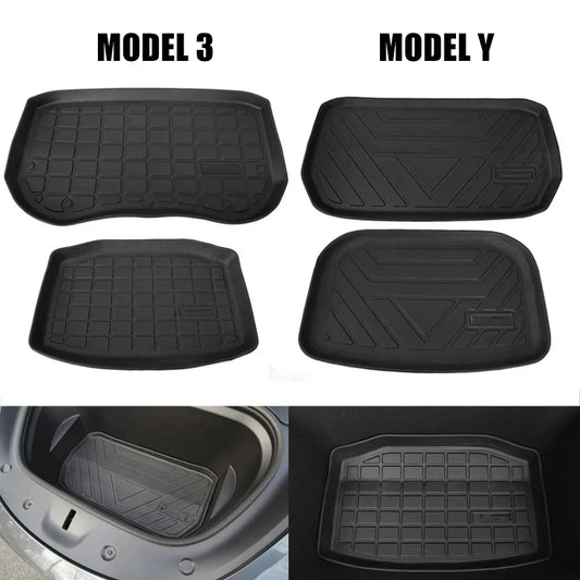 TPE Pad Front Rear Mat For Tesla