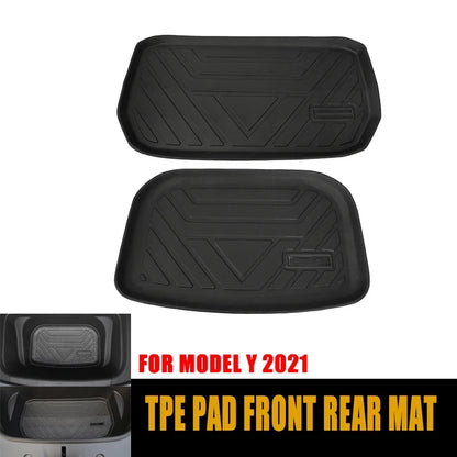 TPE Pad Front Rear Mat For Tesla